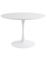 AMDEN Rundt spisebord i mdf H75 x Ø110 cm - Hvid