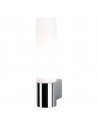 BARI Badeværelselampe i aluminium og glas H20 cm 1 x G9 LED - Krom/Hvid