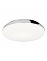 ALTEA Badeværelselampe i aluminium og glas Ø30 cm 1 x E27 LED - Krom/Hvid