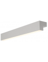 L-LINE Badeværelselampe i aluminium og polycarbonat B61,8 cm 10W LED - Mat sølvgrå