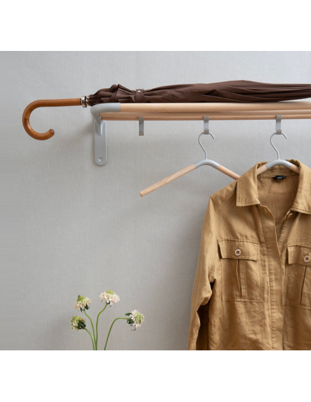 garderobe væg hylder hyldesystem bryggers skohylde hattehylde