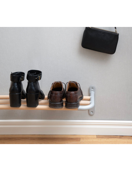garderobe væg hylder hyldesystem bryggers skohylde hattehylde