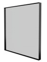 BASICLINE Badeværelsesspejl med ramme H61,2 x B61,2 cm - Sort