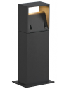 LOGOS 40 Udendørs bedlampe i aluminium H40 cm 9,5W LED - Antracit