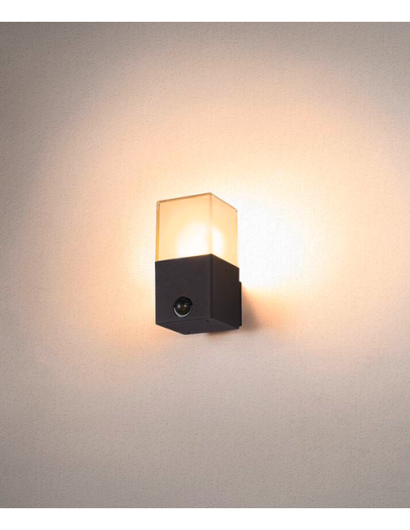udendørslampe moderne sensor design led sort væglampe udendørs havelampe væg