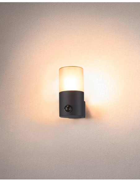 udendørslampe moderne sensor design led sort væglampe udendørs havelampe væg