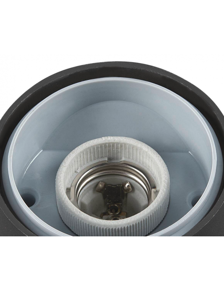 Bedlampe udendørslamper havelamper indkørsel grå sort e27