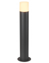 GRAFIT Rund udendørs bedlampe i aluminium og polycarbonat H60 cm 1 x E27 - Antracit