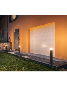 Bedlampe udendørslamper havelamper indkørsel grå sort e27 2