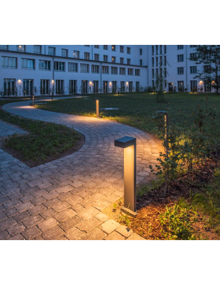 Bedlampe udendørslamper havelamper indkørsel grå sort udendørs gulvlampe