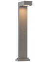 QUADRASYL Udendørs bedlampe i aluminium H75 cm 1 x GX53 - Alugrå