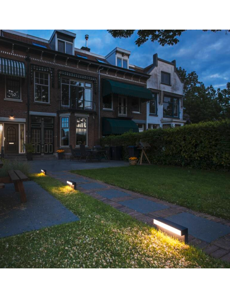 Bedlampe led udendørslamper havelamper indkørsel udendørs gulvlampe sort