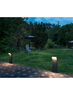 Bedlampe led udendørslamper havelamper indkørsel udendørs gulvlampe sort 2