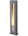 ARROK ARC Udendørs bedlampe i granit og rustfri stål H70,5 cm 1 x GU10 LED - Stengrå/Rustfri stål