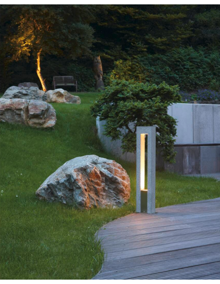 Bedlampe udendørslamper havelamper indkørsel grå sort udendørs gulvlampe