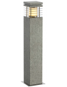 ARROK Udendørs bedlampe i granit og rustfri stål H70 cm 1 x E27 LED - Stengrå/Rustfri stål