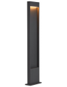 FLATT Udendørs bedlampe i aluminium H100 cm 10W LED - Antracit