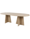 Boot spisebord i mdf og finér H75 x B230 x D115 cm - Natur