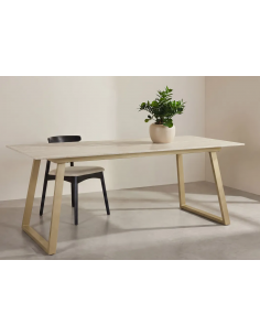 spisebord marmor beige sten moderne design 2