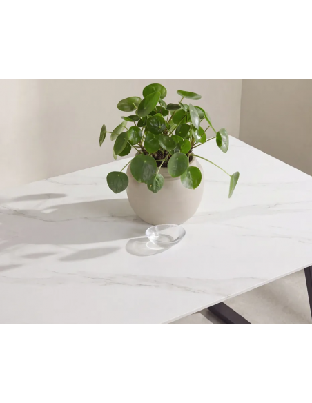 spisebord marmor hvid sort sten moderne design