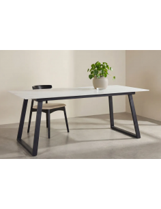 spisebord marmor hvid sort sten moderne design 2