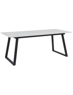 spisebord marmor hvid sort sten moderne design