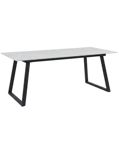 spisebord marmor hvid sort sten moderne design