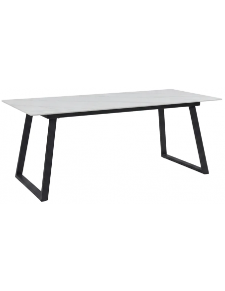 spisebord marmor hvid sort sten moderne design