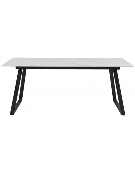 spisebord marmor hvid sort sten moderne design