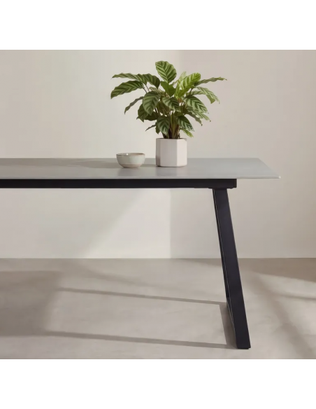 spisebord marmor hvid sort sten moderne design