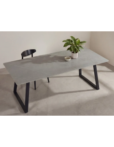 spisebord marmor hvid sort sten moderne design 2