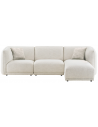 NOOR Højrevendt chaiselongsofa i polyester 276 x 166 cm - Off-white