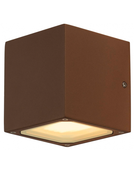 udendørslampe moderne nordisk design led væglampe udendørs havelampe væg up down op ned rust brun corten
