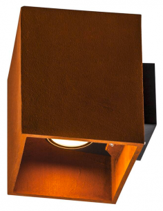 udendørslampe moderne nordisk design led væglampe udendørs havelampe væg rust rustbrun brun corten