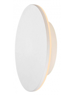 rund udendørslampe moderne nordisk design led væglampe udendørs havelampe væg hvid