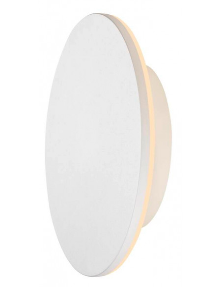 rund udendørslampe moderne nordisk design led væglampe udendørs havelampe væg hvid
