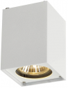 ALTARA DICE Påbygningsspot i aluminium H10 cm 1 x GU10 LED - Hvid