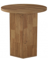 Barbord i møbelplade H95 x Ø80 cm - Naturbrun