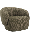 MILANO Lænestol i polyester H75 cm - Chevron moss
