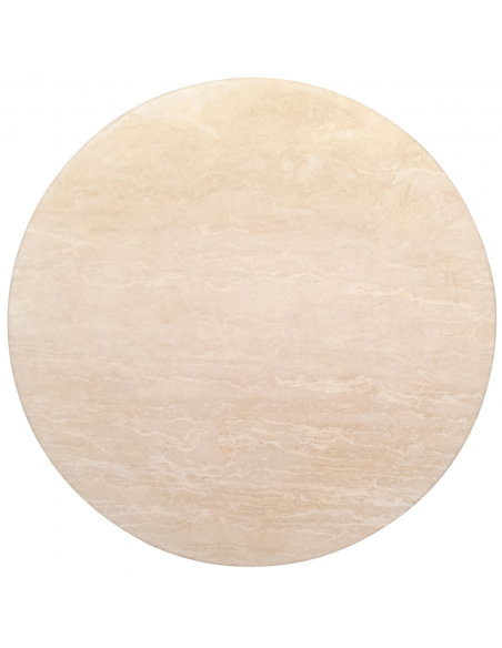 rundt spisebord 130 sten marmor moderne design travertin