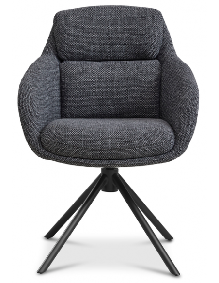 Spisebordsstol drejefunktion armlæn drej drejefod moderne design stof