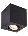 TRILEDO Påbygningsspot i aluminium H9,5 cm 1 x GU10 LED - Sort