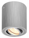 TRILEDO Påbygningsspot i aluminium Ø8,5 cm 1 x GU10 LED - Børstet aluminium