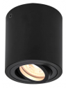 TRILEDO Påbygningsspot i aluminium Ø8,5 cm 1 x GU10 LED - Sort