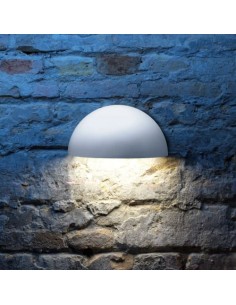 halvmåne udendørslampe moderne nordisk design led væglampe udendørs havelampe væg hvid 2