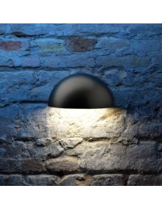 halvmåne udendørslampe moderne nordisk design led væglampe udendørs havelampe væg sort 2