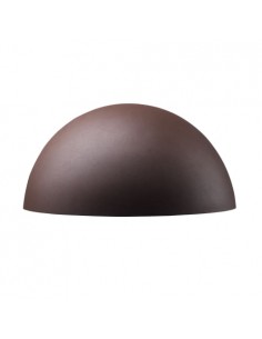 halvmåne udendørslampe moderne nordisk design led væglampe udendørs havelampe væg corten rust brun