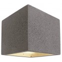 Cube væglampe 1 x 25W G9 H11,5 cm - Medium betongrå