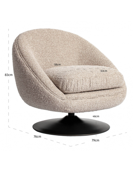 Lænestol moderne design drejefod drejefunktion drej