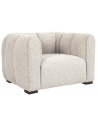NOVARO Lænestol i polyester B119,5 cm - Sort/Natur